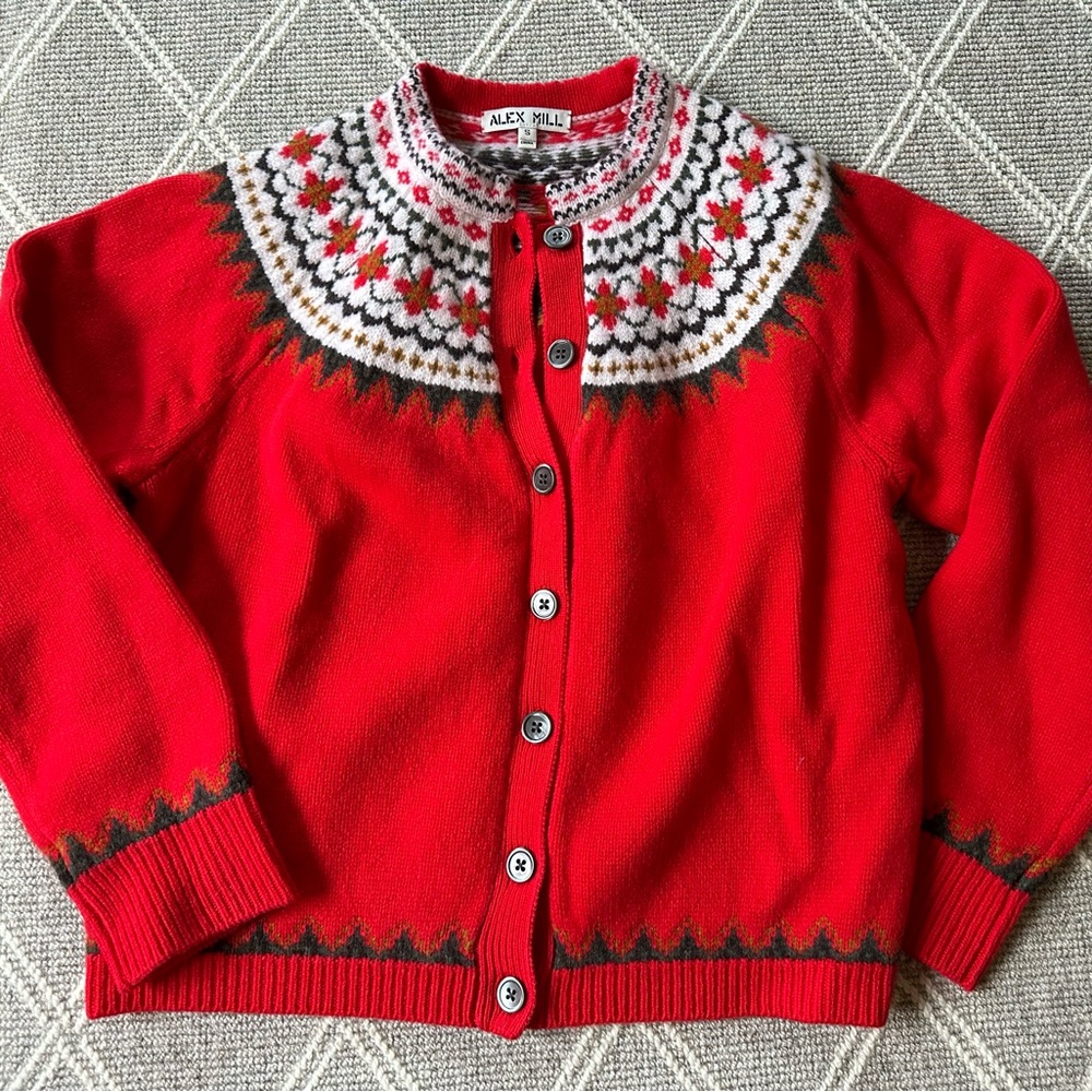 Alex Mill fair isle cardigan